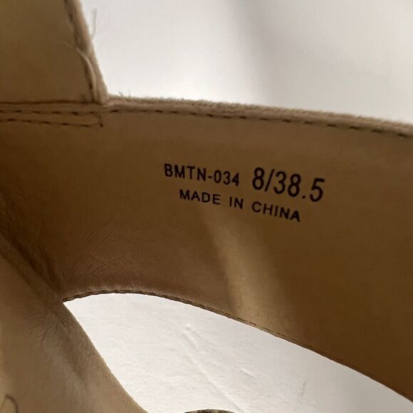 Chinese Laundry Snake Print Strappy Chunky Heels Size 8 - Picture 6 of 7